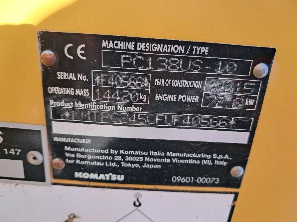 Komatsu PC138US-10 Rupsgraafmachines